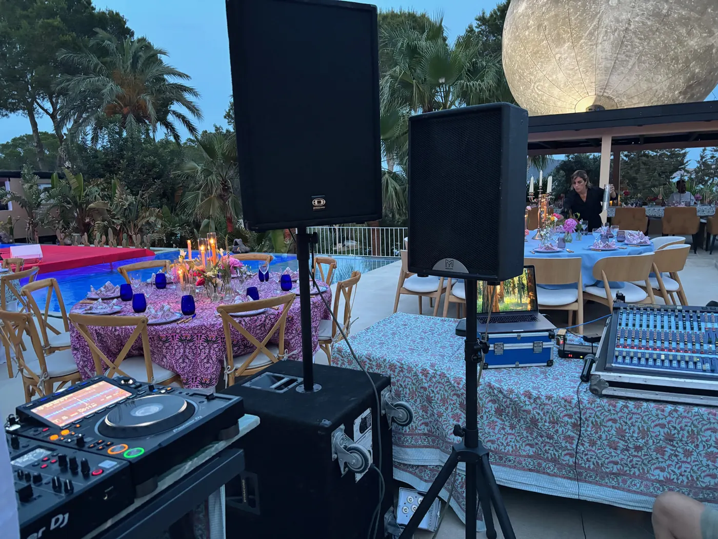 Setup de alquiler profesional en villa de Ibiza
